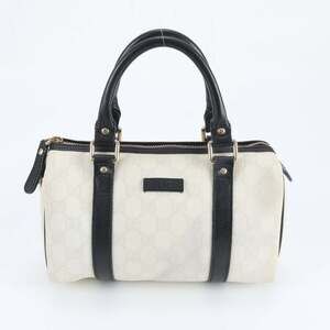 Gucci GG Supreme Mini Boston 193604 Leather Handbag Tote Bag for Women